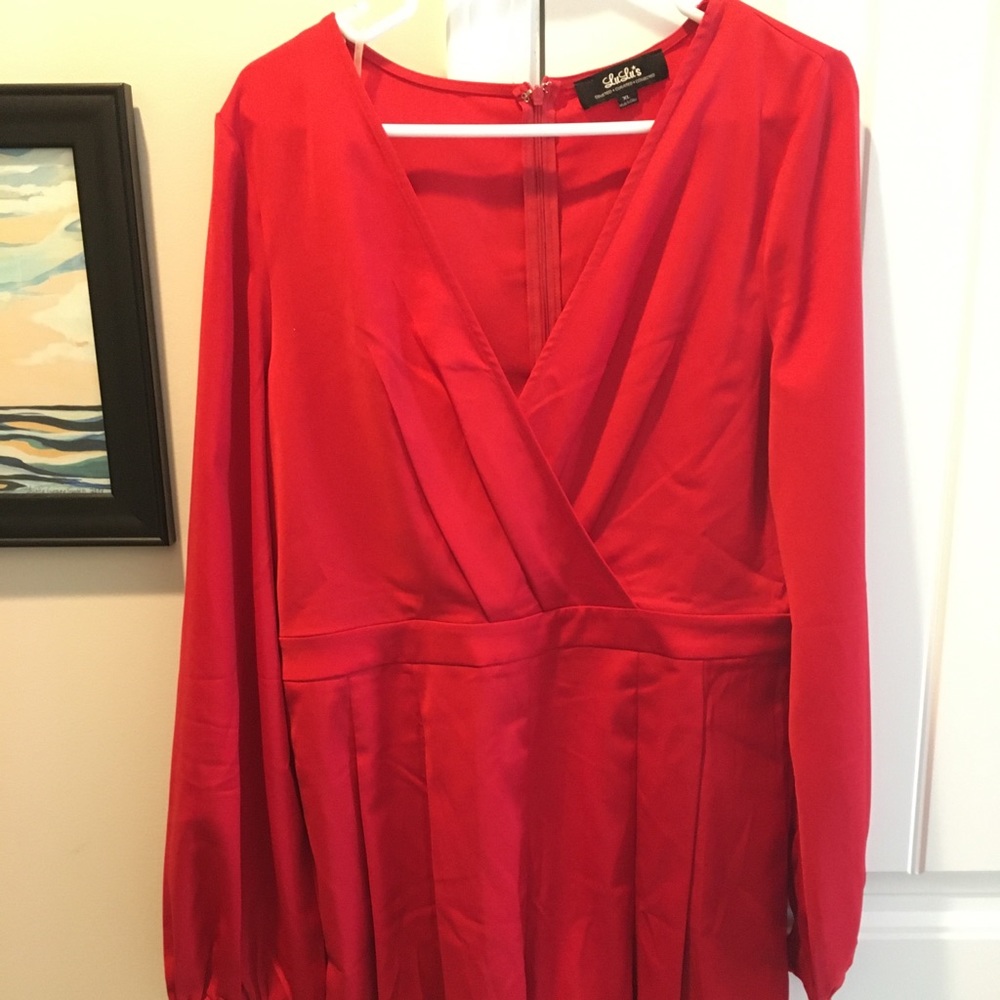 Lulus red romper size xl